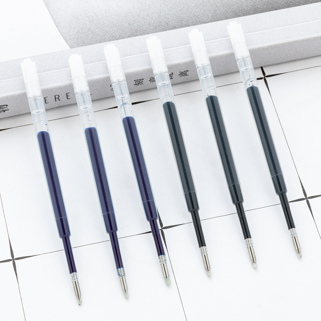 424 Gel Pen Refills, Smooth Writing Gel Pen Refills, Business Signature Pen Plastic Refills, Wholesale in Stock