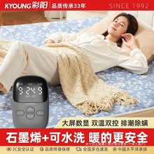 彩阳2025新款石墨烯电热毯正品官方旗舰店家用单人电褥子双人双控