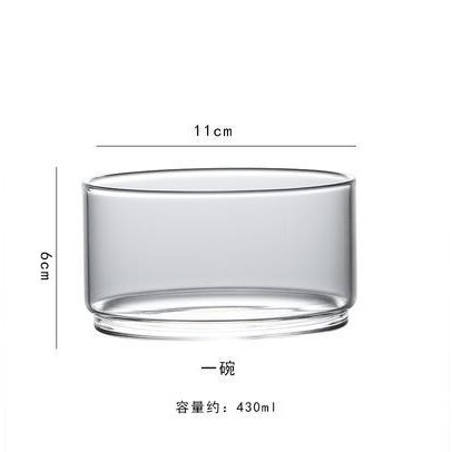 Ensaladera de verduras y frutas de vidrio transparente para el hogar tarro de almacenamiento de vidrio de borosilicato tarro de almacenamiento de bocadillos de frutas secas de múltiples capas