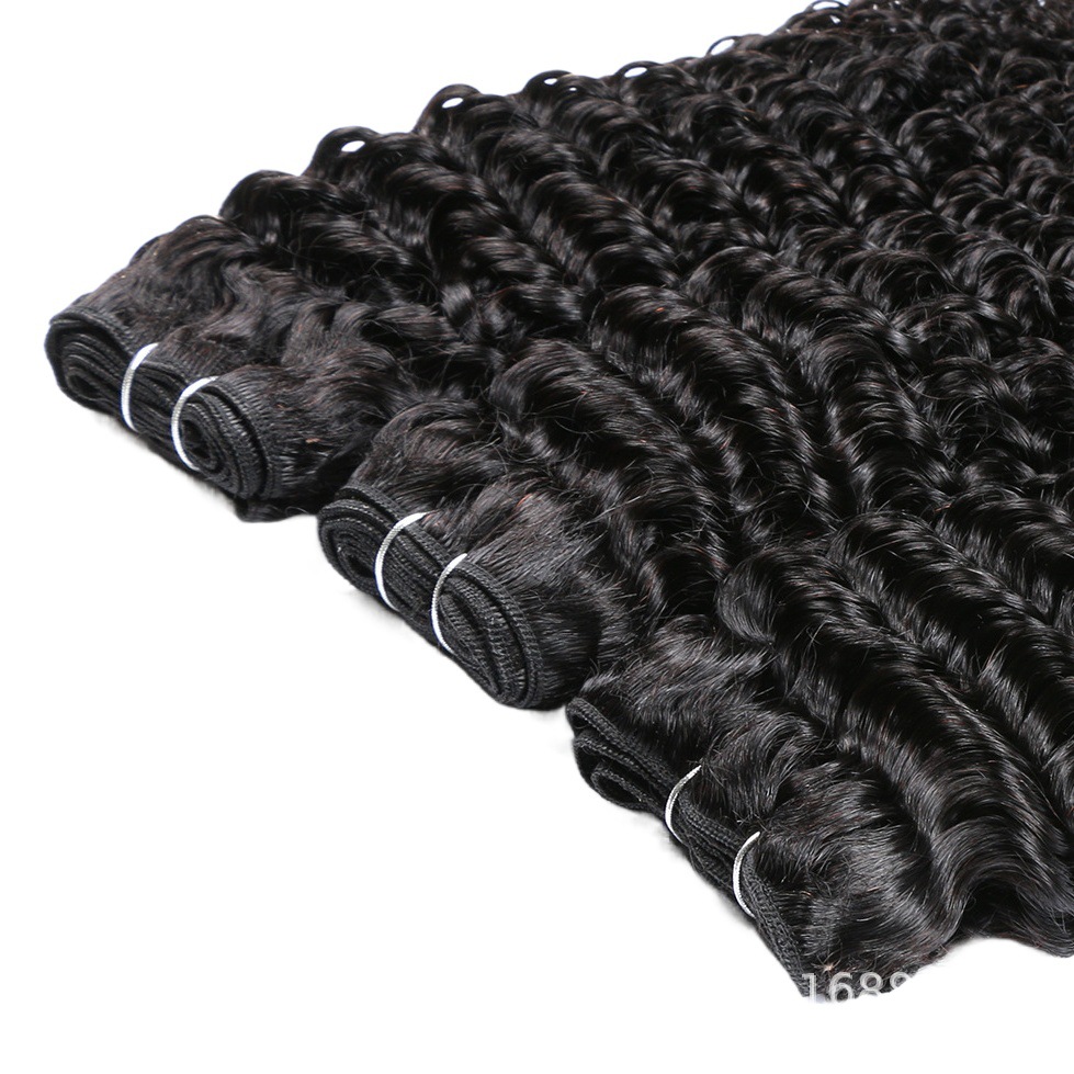 8A profunda Peluca de pelo rizado cortina de pelo onda profunda cortina de cabello humano real cabello natural