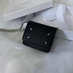 Hot-Selling Dropship 2025 Top-Layer Leather Mini Chain Shoulder Bag Crossbody Bag for Men and Women MM6