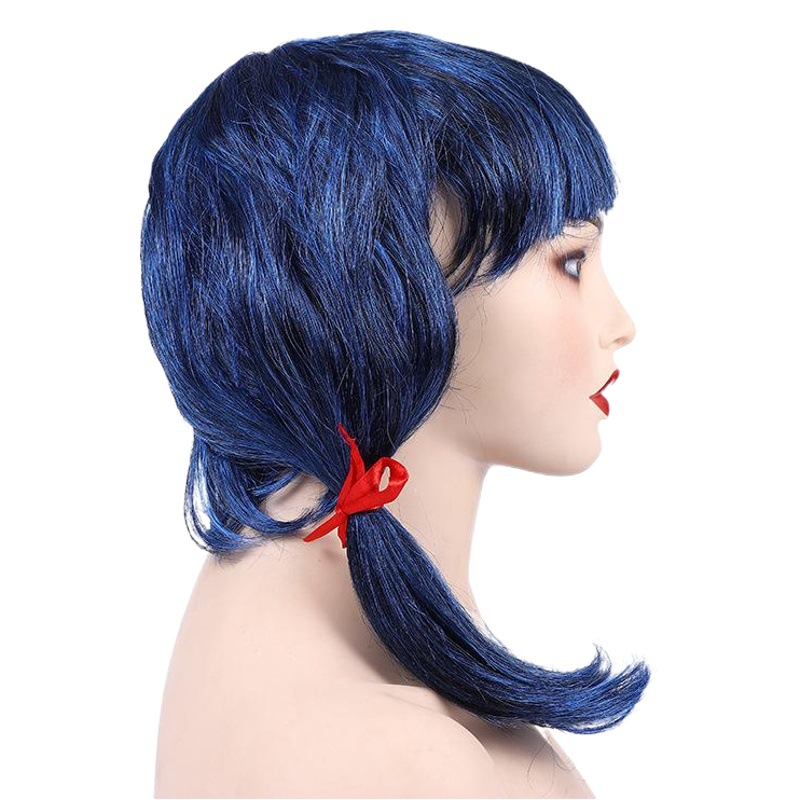 Ladybug Girl wig Miraculous LadybugCOSPLAY blue wig black cat wig wholesale