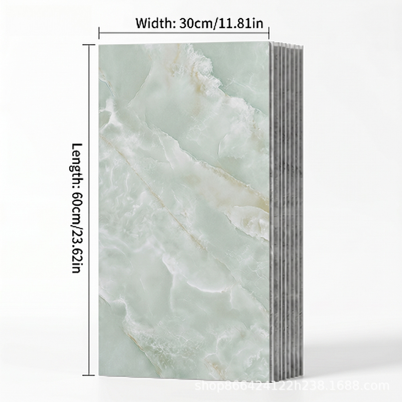 azulejos imitados pegatinas de mármol renovación de la pared decoración del hogar pared de fondo impermeable a prueba de humedad placa de aluminio y plástico