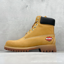莆田纯原经典情侣踢不烂大黄靴男女靴户外休闲防水耐磨增高马丁靴