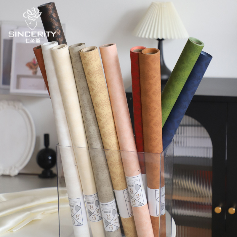 Los siete colores cordier barroco papel de embalaje de flores de papel especial de papel de embalaje de flores materiales de florista