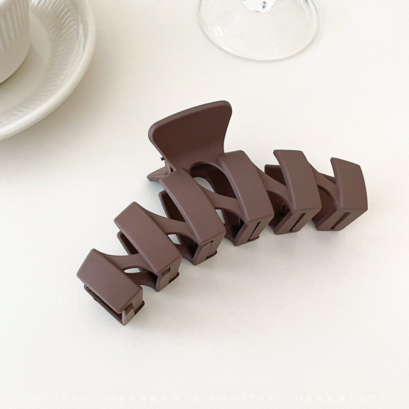 Clip de agarre de alta calidad 2025 nuevo clip para el cabello de alta gama clip para el cabello horquilla grande en la parte posterior de la cabeza clip de tiburón tocado femenino