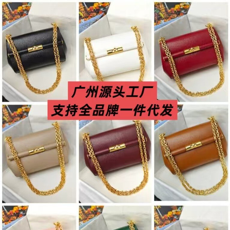 Dolce & Gabbana 2025 new cross-border Guangzhou genuine leather women's bag, shoulder bag, handbag, stylish and elegant crossbody bag