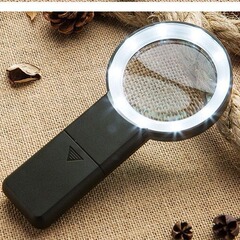メーカー直販10個のledライト光電軍緑色白色手持ち照明読書ルーペ
