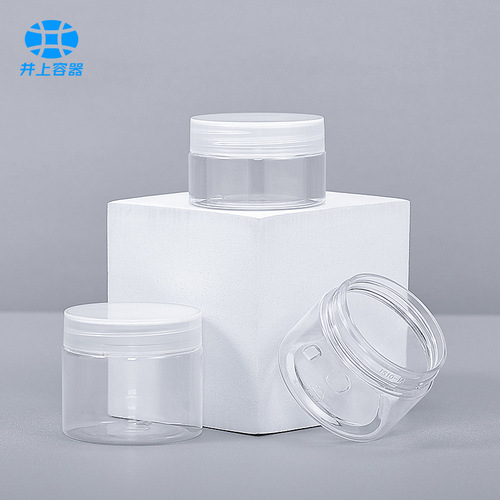 47 teeth 30/40/50/60ml transparent wide-mouth bottle cream packaging transparent bottle pet skin care product plastic jar