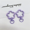 Purple (flower rotating spring buckle)