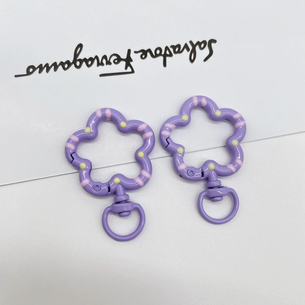Universal keychain flower-shaped, accessories, flowered, DIY