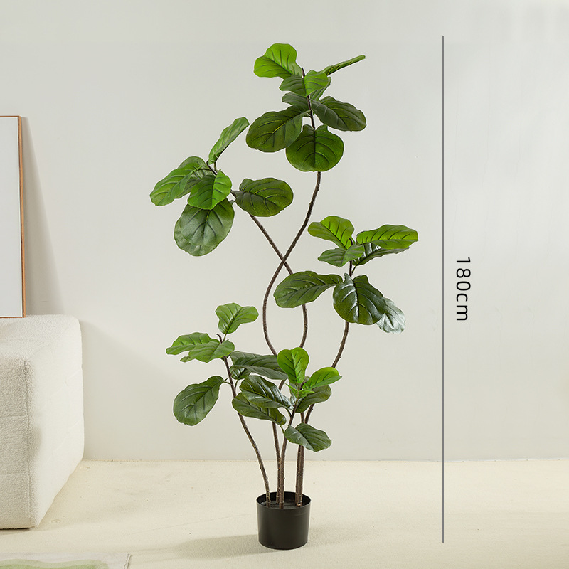 Simulación de plantas verdes, sensación de alta calidad, piano, banyan, plantas de interior grandes, adorno en maceta, sala de estar, decoración biónica, bonsái