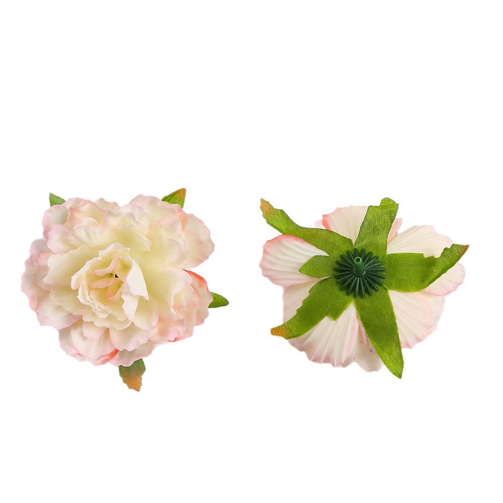模擬牡丹と椿の花 diy アンティークスタイルのヘアアクセサリー頭飾り焼付牡丹手作りコサージュヘアピン花アクセサリー造花
