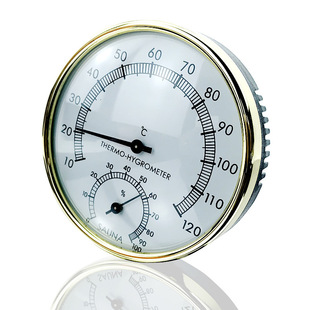 Factory Direct supply sauna room accessories wall-mounted temperature and humidity meter sauna temperature and humidity meter sauna temperature and humidity meter