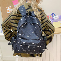 日系かばん女子大学生ファッションかわいい蝶結びバックパック
