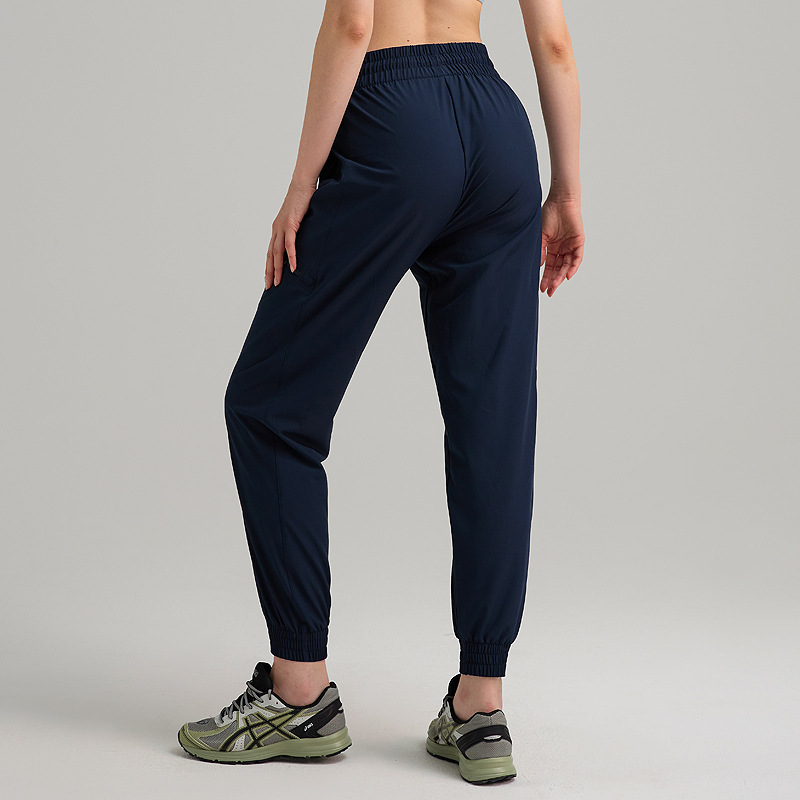 Pantalones deportivos sueltos para mujeres transpirables rápidos secos elásticos herramientas pantalones de fitness delgados pantalones de ocio al aire libre verano