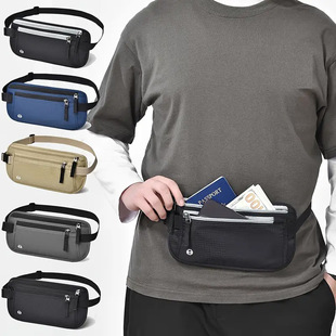 Amazon passport ID bag close-fitting invisible waterproof rfid anti-theft waist bag overseas travel money bag storage bag