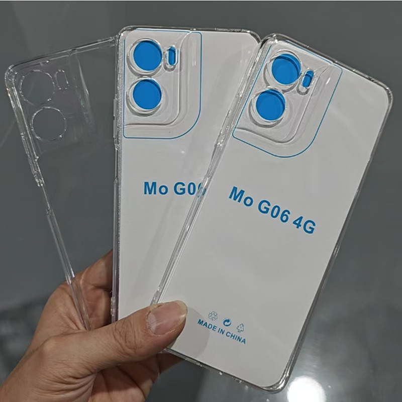 Suitable for Moto G06G86 G54 g Power 1.5mm Straight Edge High Transparent Tpu Mobile Phone Case Material Clear Water Cover
