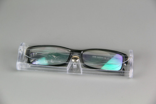 Transparent Flexible Lightweight Reading Glasses Case PVC Transparent Plastic Box Full Transparency Reading Glasses Case Manufacturer Wholesale