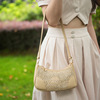 Summer fresh straw woven handheld underarm bag, one-shoulder bag, small bag, 2023 collection