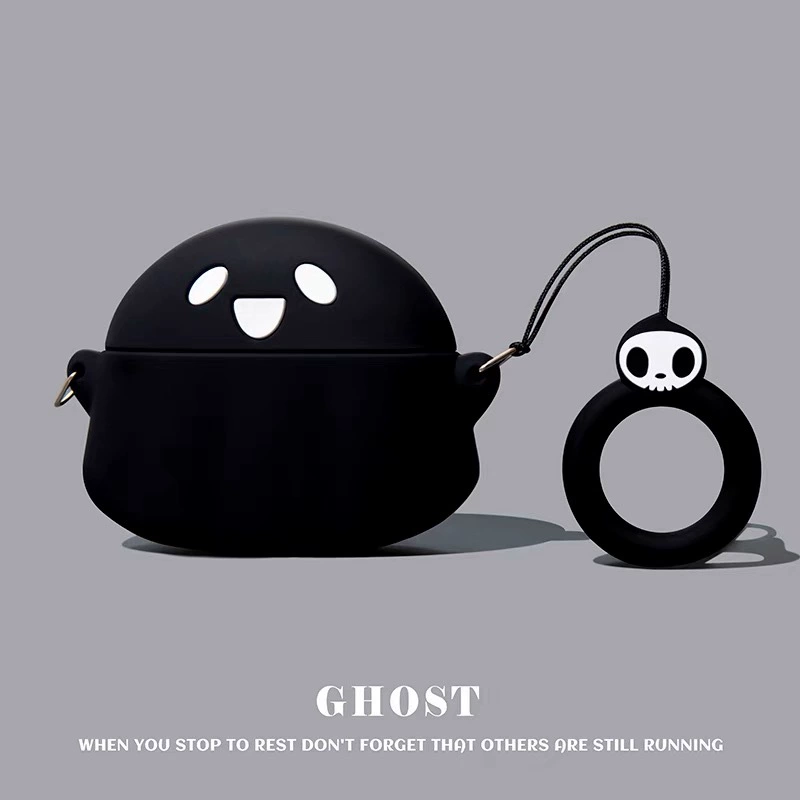 Защитный чехол (Apple) AirPods серии, PVC мультяшный чехол с подвесным кольцом
