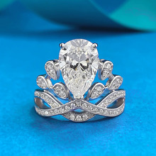 ϲ׿�錚 �¿�S925����ˮ�΂��� �ʹ�8*12荽��ָŮ�r�Ю���荽�
