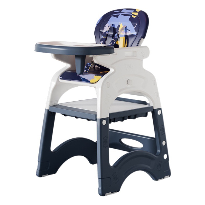 Silla de comedor para niños, mesa de bloques de construcción para bebés para uso doméstico, mesa de aprendizaje multifuncional, ruedas giratorias, silla de comedor desmontable, mesa y silla de juego