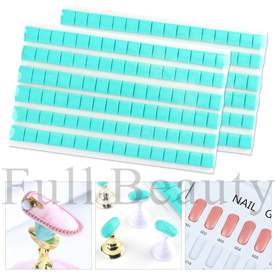 Cross-Border New Arrival Manicure Implement Universal Clay Nail Tip Fixed Practice Support Brickearth White Blue Green Pink Plasticene