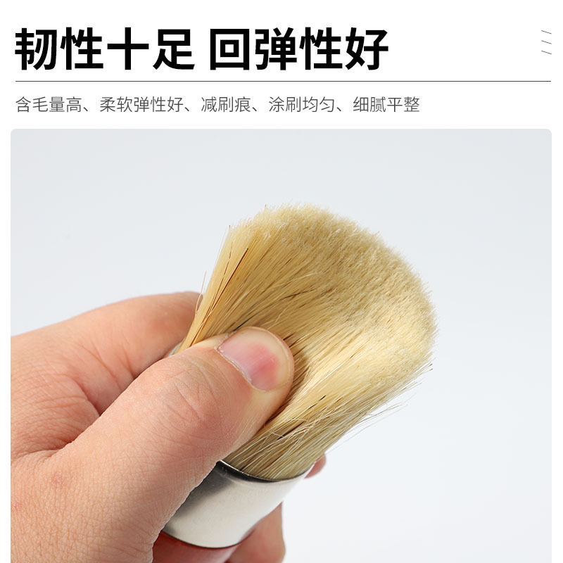 Cepillo de cabeza redonda personalizado cepillo de grietas de automóvil interior de cuero zapatos sofá cepillo de aceite de herramientas personalizadas fabricante de cepillo