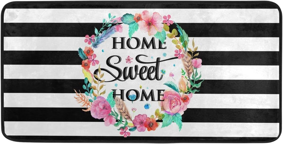 decorazione per le feste con fiori tappetino da cucina tappetino lungo assorbente tappetino da cucina che assorbe l'olio zerbino per la porta di casa_voghion.com