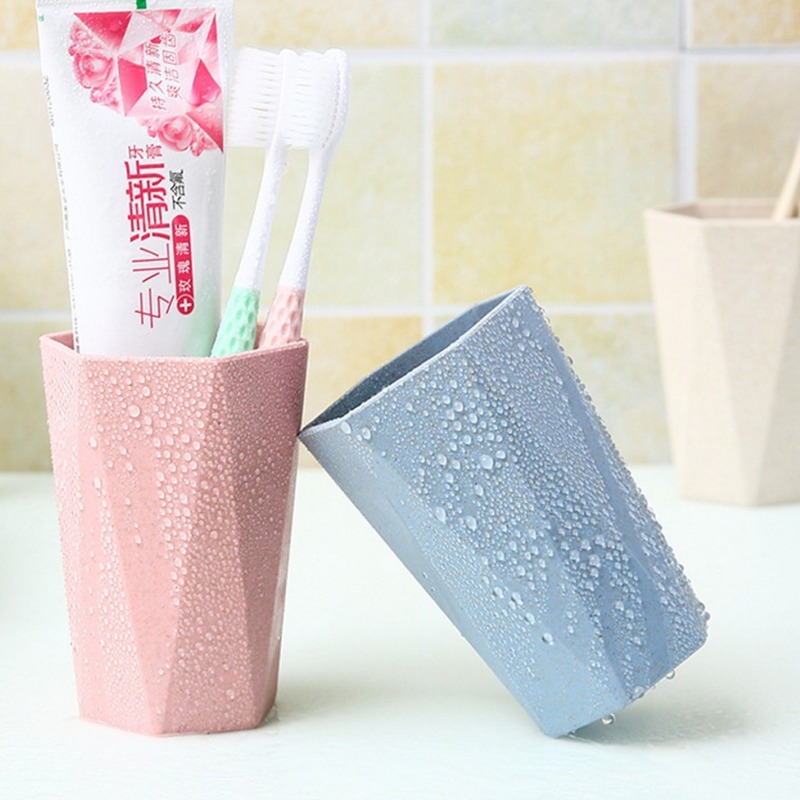 家庭用の麦わらうがいコップ洗面コップトイレのひし形の歯磨きコップカップルの歯磨きコップ|undefined