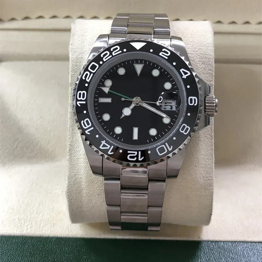 2025 Steel Band Gmt Automatic Mechanical Watch Men's Business Watch Luxury Brand Direct from Manufacturer Vintage Watch