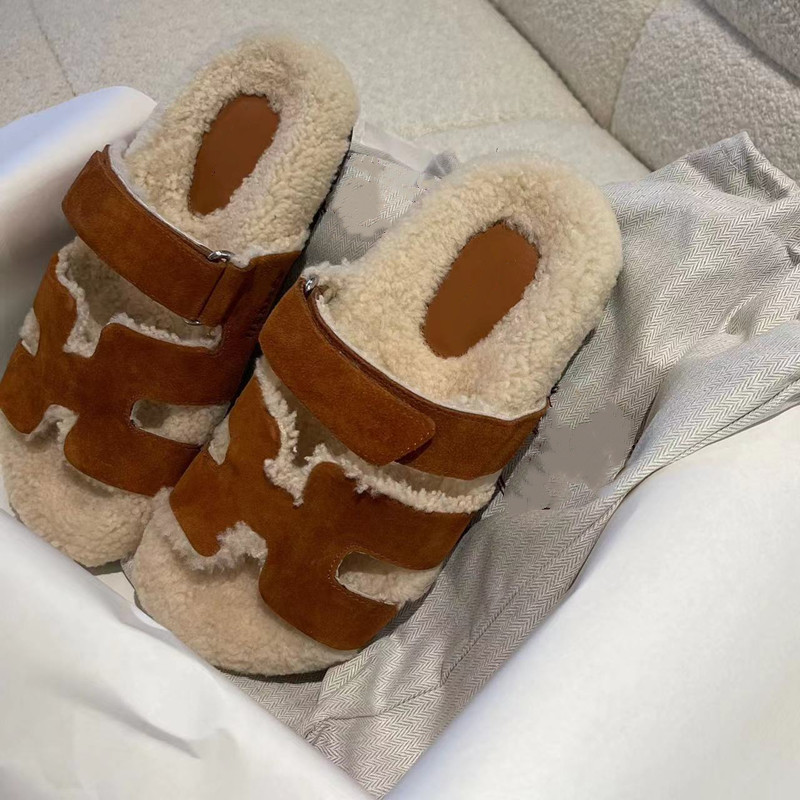 High version Erjiu furry slippers for wo...