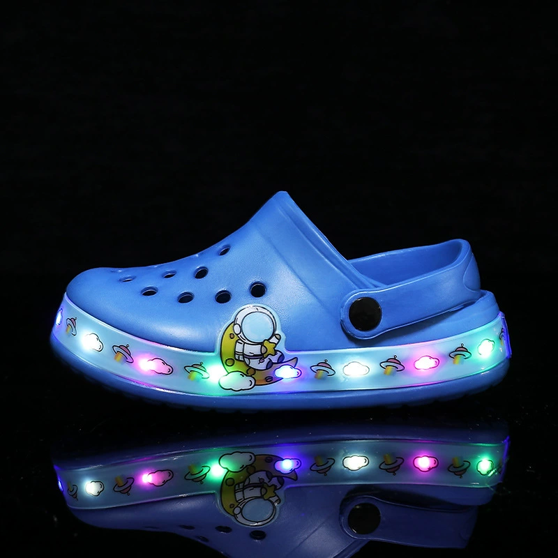 Летние детские пляжные дышащие нескользящие сланцы в стиле Crocs