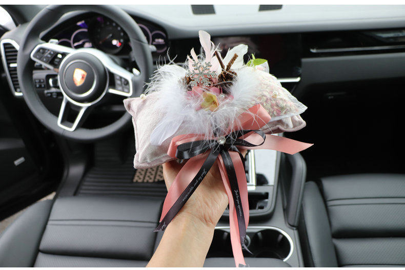 Cottonwood Bamboo Charcoal Car Fragrance Sachet for Odor Removal, Creative and High-End Car Interior Decoration Ornament