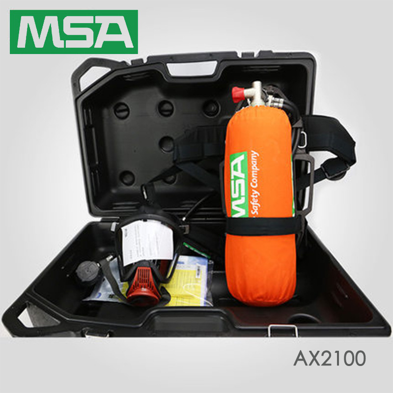 梅思安AX2100自給式空氣呼吸器批發過濾有毒氣體全面具碳纖氣瓶