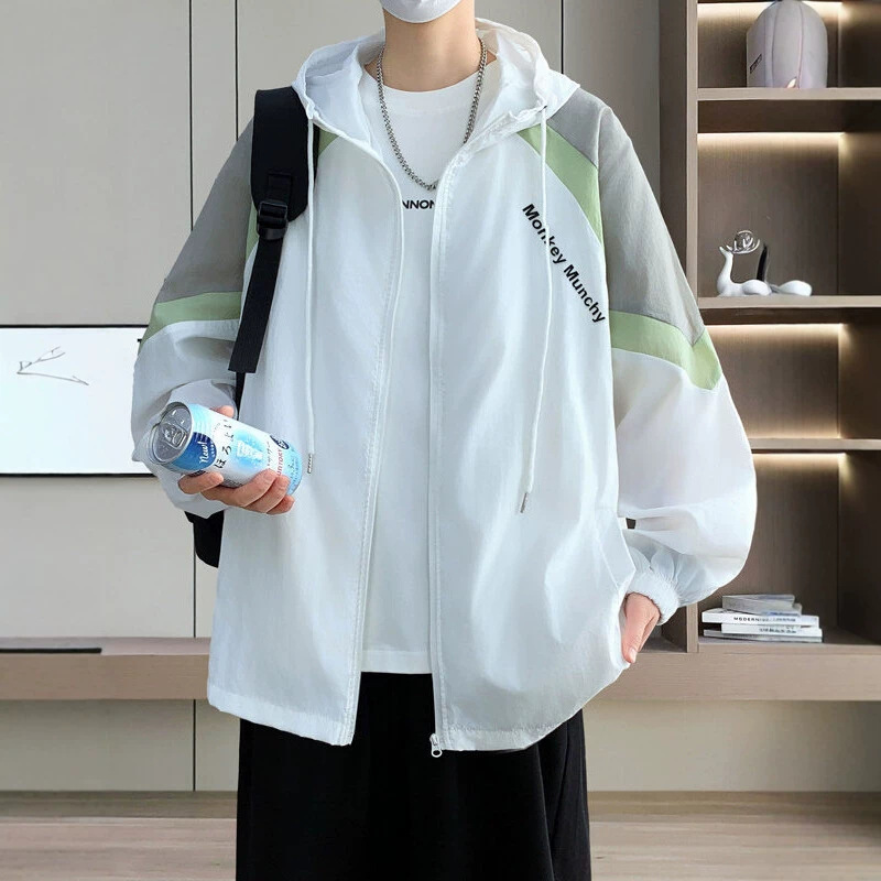 Summer Ice Silk Sun Protection Clothing for Men, Thin and Breathable, Trendy Brand Sun Protection Clothing for Teenagers, Junior High and High School Students, and Older Children Summer Ice Silk Sun Protection Clothing for Men, Thin and Breathable, Trendy Brand Sun Protection Clothing for Teenagers, Junior High and High School Students, and Older Children