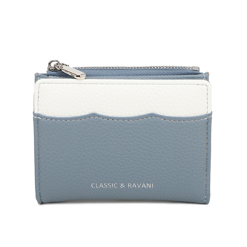 2025 nuevo color de contraste lindo alto valor de la cara multi-tarjeta billetera transfronteriza corta billetera de moda para mujeres