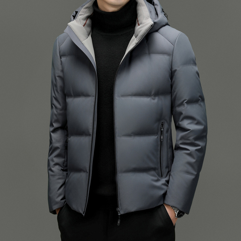 Brand Short Goose down Jacket Men's Winter New High-End Business Casual down Coat Fashionable Warm down Jacket