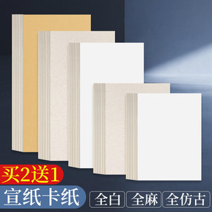 Traditional Chinese Painting Rice Paper Cardboard All White Hemp Mirror Rice Paper Raw Xuan Cooked Xuan Half-Cooked Work Brush Calligraphy Raw Rice Paper