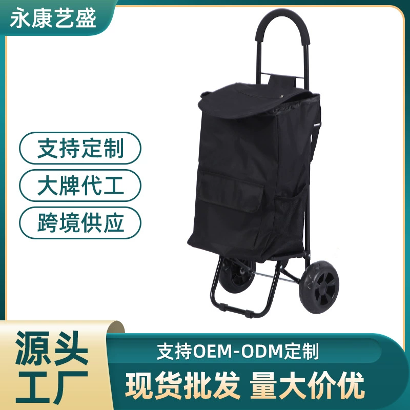 Handheld shopping cart for home use, foldable suitcase