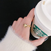 Fashionable chain, ring, Korean style, simple and elegant design