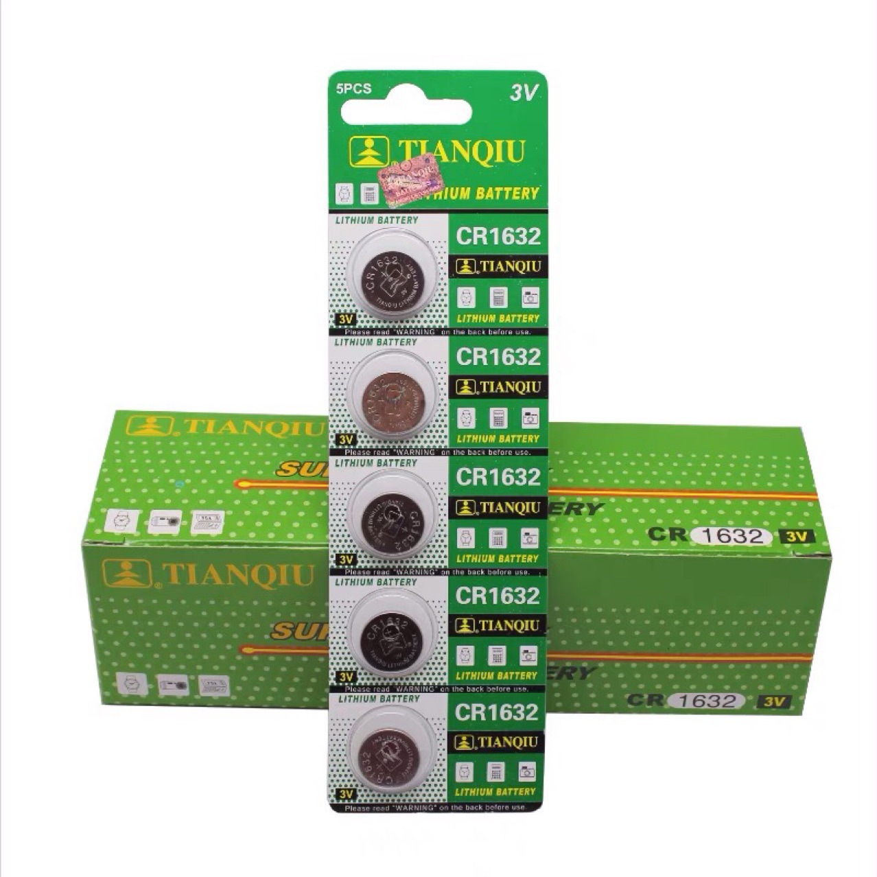 天球全新CR1632 3V纽扣电池 蓝牙自拍杆 汽车钥匙遥控器电池