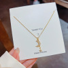 Design zirconium, pendant, universal necklace, chain for key bag , fashionable accessory, light luxury style, trend of season