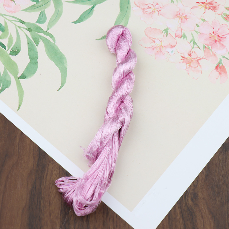 绒花缠花DIY手工制作材料无捻蚕丝线汉服配批发|undefined