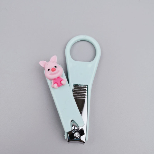 Creative cartoon foldable nail clipper, single adult splash-proof nail scissors, nail clippers, portable manicure knife