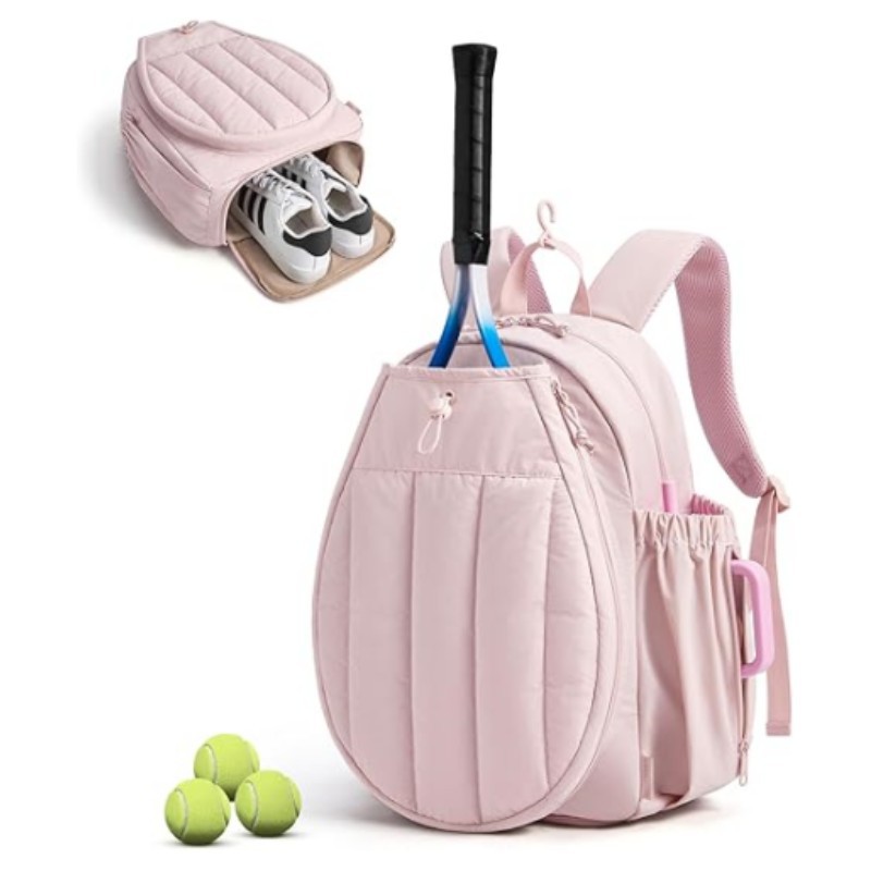 In-Stock Amazon Pickleball Bag for Men and Women, Waterproof, Easy to Clean, with Shoe Compartment, Adjustable Tennis Bag