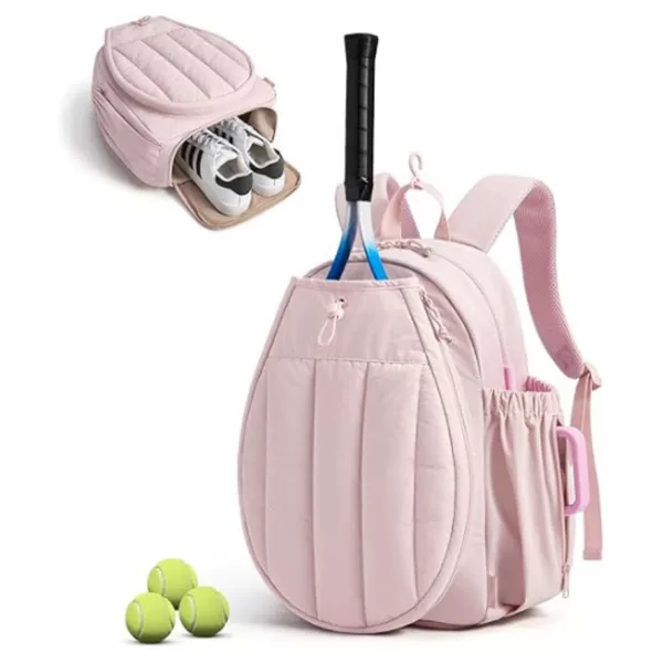 In-Stock Amazon Pickleball Bag for Men and Women, Waterproof, Easy to Clean, with Shoe Compartment, Adjustable Tennis Bag