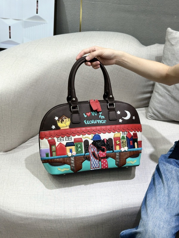 高級感気質ハンドバッグ女性2025欧米の新型刺繍女性バッグ大容量貝殻バッグ斜め掛け|undefined