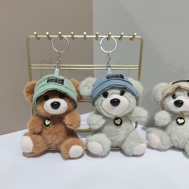 かわいいインターネット有名人の帽子クマペンダントぬいぐるみ人形クマバッグペンダントキーホルダー布人形人形|undefined